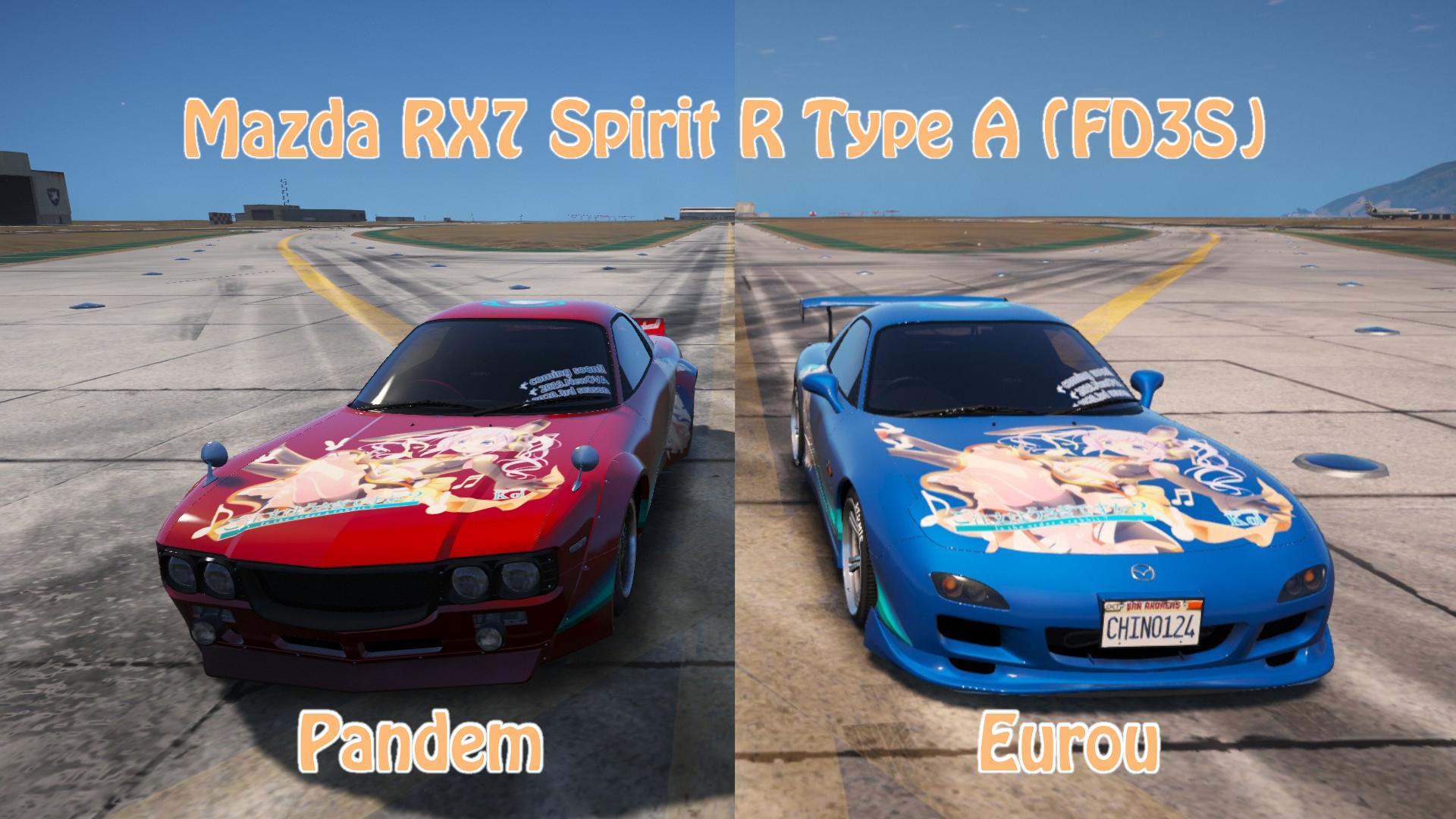 Gochiusa Chino ITASHA For Mazda RX7 Spirit R Type A FD3S Pandem